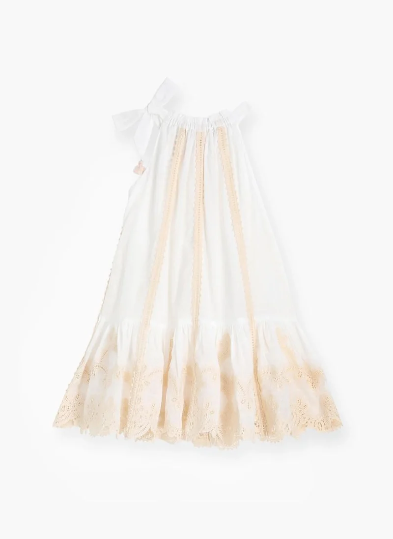 Рокля с бродерии Zimmermann Kids — снимка 2