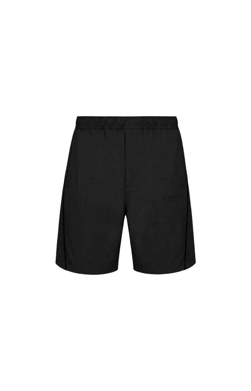 Bermuda Shorts with Givenchy Paris Jacquard in Black