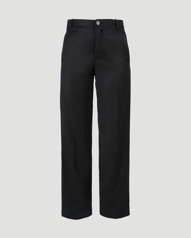 Black Creased Trousers