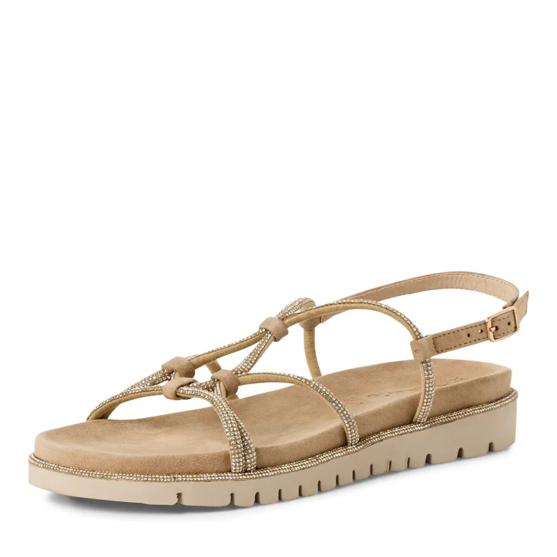 Дамски Равни Сандали TAMARIS – 1-28721-46-930 SAND GLAM — снимка 3