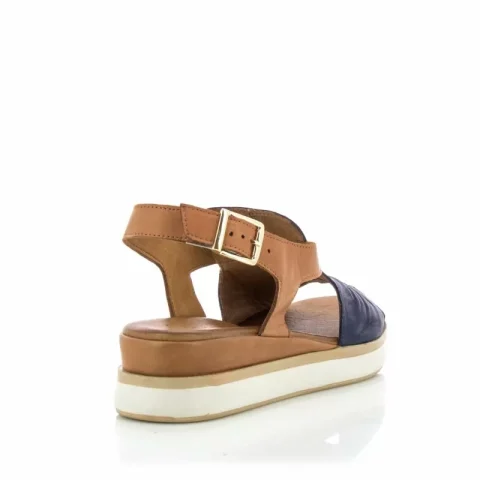 Дамски Сандали На Платформа CARLO FABIANI – 133.1087 NAVY/COCONUT 07 — снимка 2