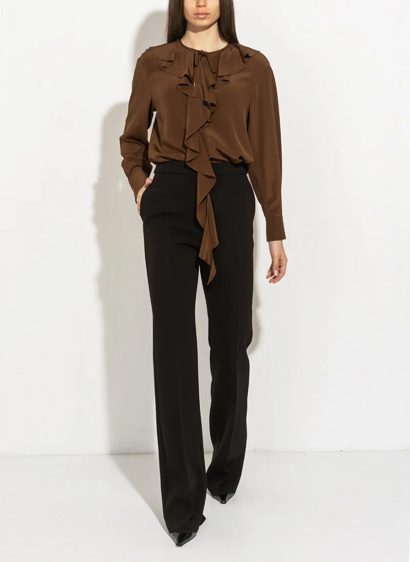 Блуза от копринен креп Max Mara Studio Mstepica