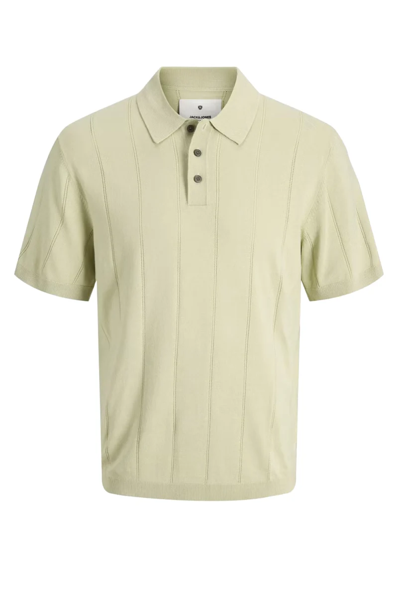 Polo Jprblawilliam Structure Knit Ss 12291042 14-6308 TCX alfalfa