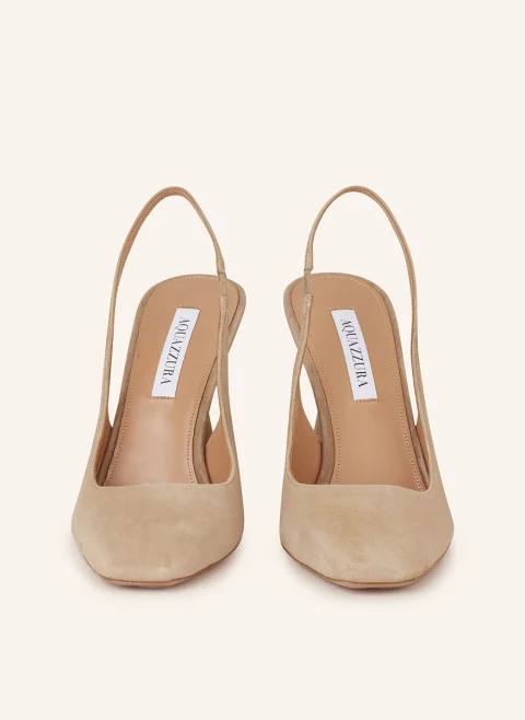 Обувки на ток от велур 'Amore' Aquazzura