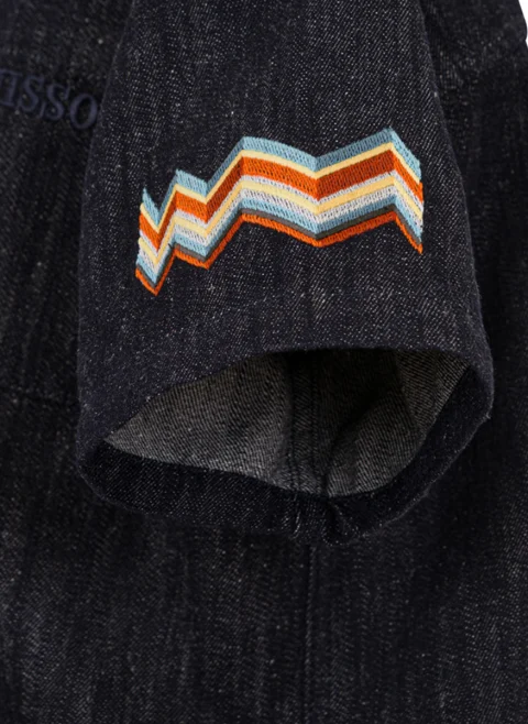 Риза от деним Missoni Kids — снимка 2