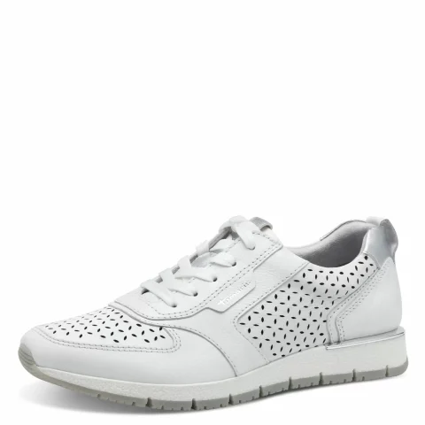 Дамски Сникърс TAMARIS – 1-23787-42-110 WHITE STRUCT. — снимка 3