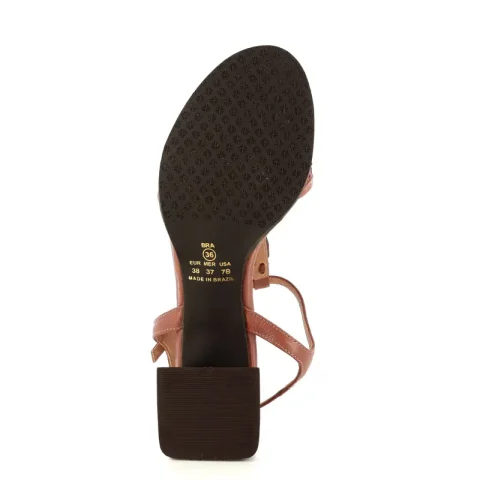 Дамски Сандали На Ток FERRUCCI – 2528307 SLIM CACAU — снимка 5