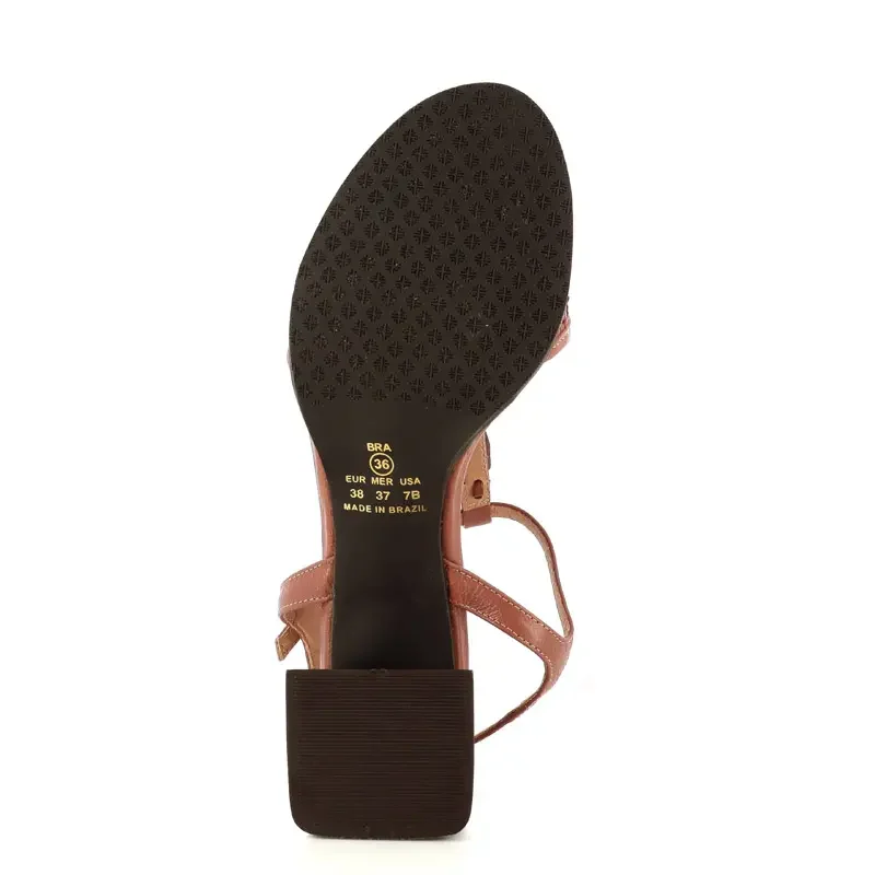 Дамски Сандали На Ток FERRUCCI – 2528307 SLIM CACAU — снимка 5