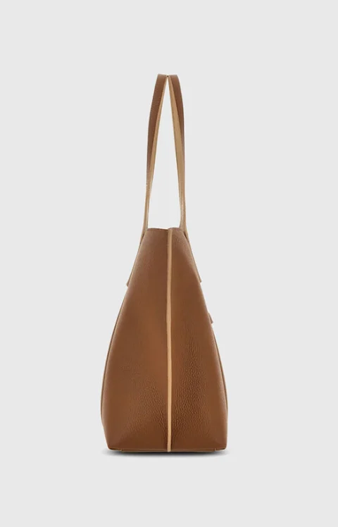 Голяма чанта от естествена кожа — снимка 4