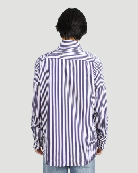 Striped Poplin Shirt — снимка 3