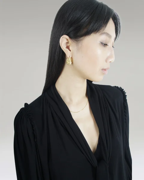Asymmetric Top in Viscose Crepe Jersey — снимка 3