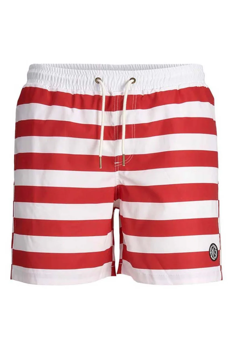 Бански Jpstmilos Jjswim Si Stripe 12205736 18-1662 tcx flame scarlet