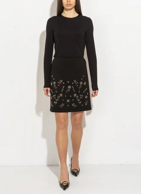Мини пола с флорални мотиви Weekend Max Mara Wkdtubo — снимка 2