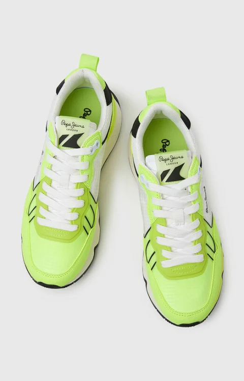 Спортни обувки BRIT PRO NEON с мрежести акценти — снимка 6