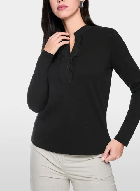 Блуза с детайли от коприна Marc Cain Collections