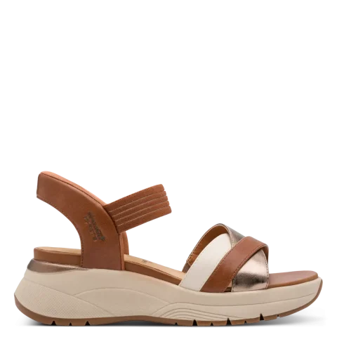 Дамски Сандали На Платформа Tamaris COMFORT – 88740 COGNAC COMB