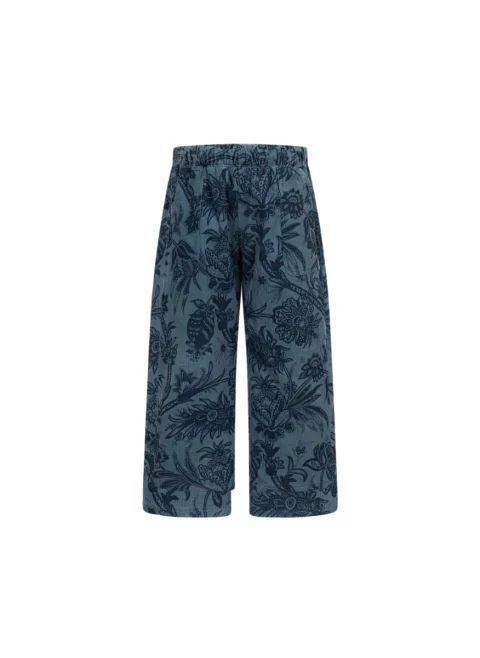 Панталон от рипсено кадифе Etro Kids — снимка 2