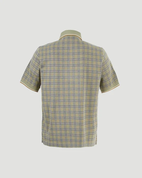 Green Check Polo Shirt — снимка 2