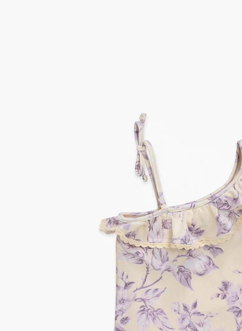 Цял бански с принт 'Halliday Trim Frill' Zimmermann Kids — снимка 4