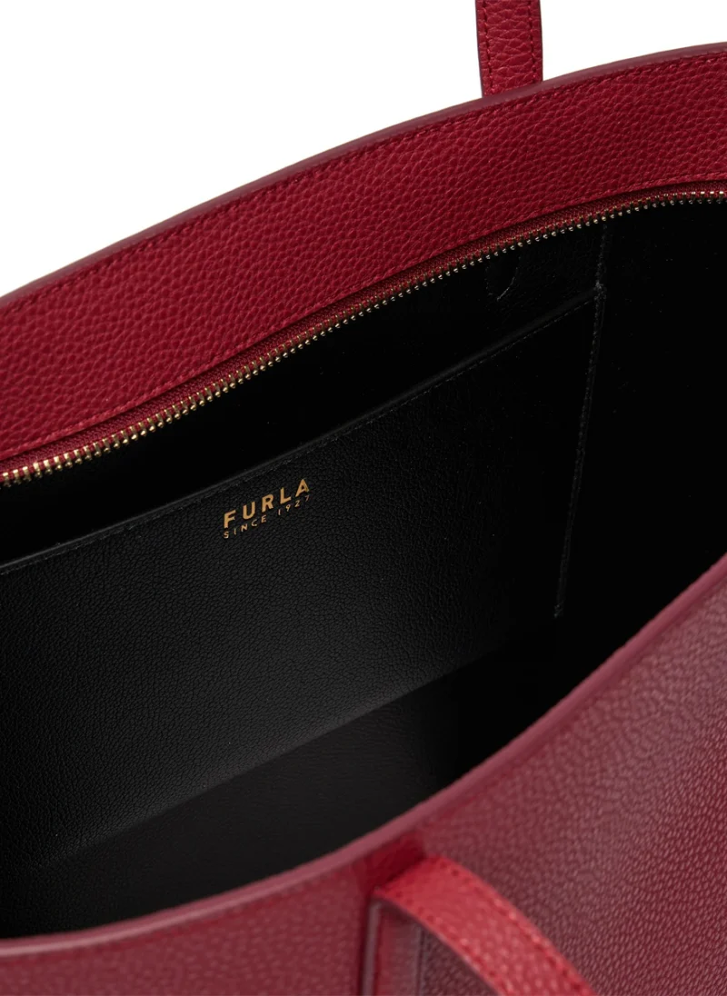 Кожена 'Tote' чанта Furla Ava Ciliegia Nero L — снимка 5