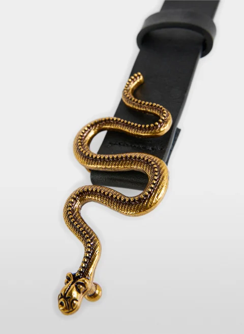 Кожен колан със 'snake' мотив Marc Cain Glam — снимка 2