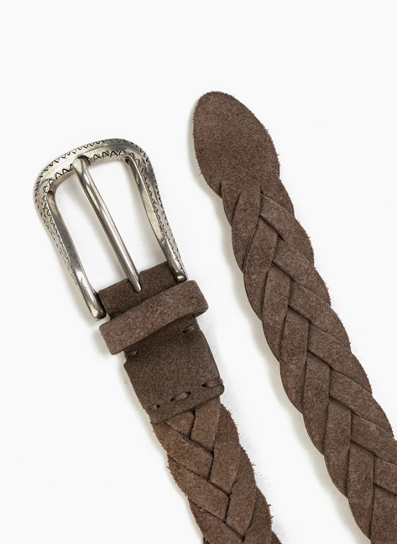 Велурен колан 'Braided' Brunello Cucinelli Kids 65 — снимка 6