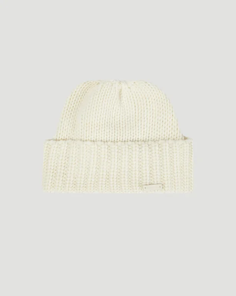 Knitted Cuff Beanie in Cashmere