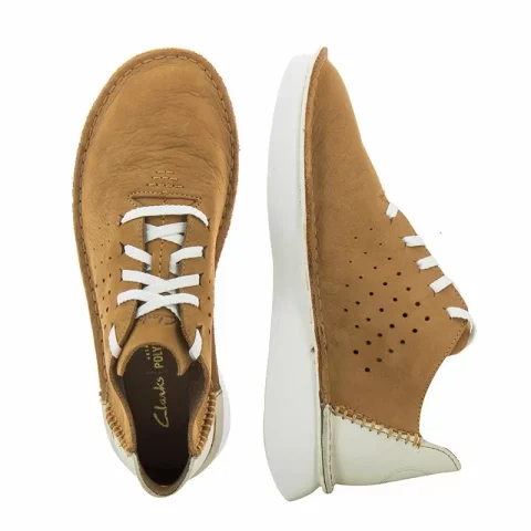 Дамски Ежедневни CLARKS – 26170421 VELHILL ETCH LIGHT TAN — снимка 5