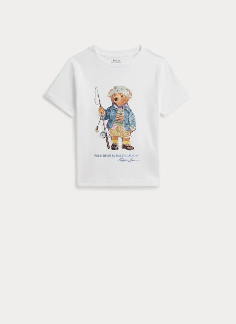 Тишърт с принт 'Polo Bear' Ralph Lauren Kids 2-7