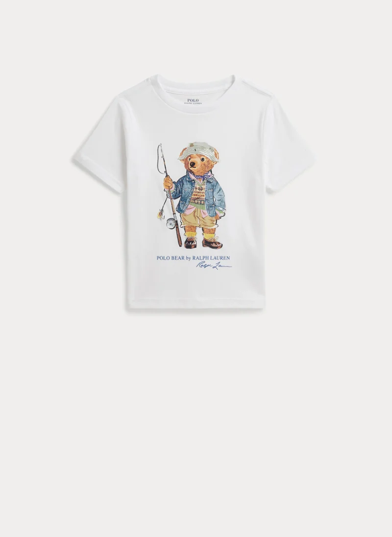 Тишърт с принт 'Polo Bear' Ralph Lauren Kids 2-7