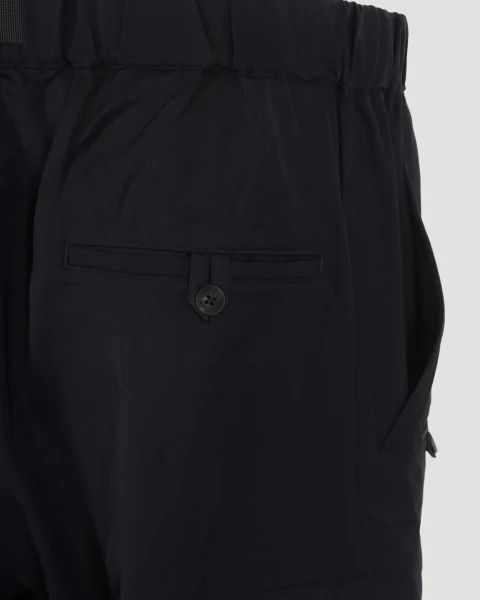 Rayon Twill Cuffed Pants — снимка 4