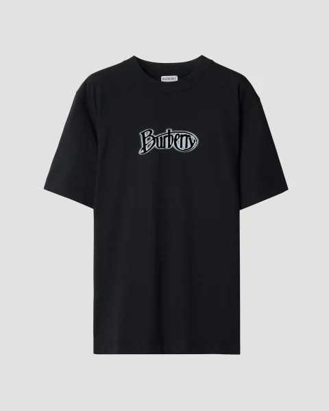 Logo Cotton T-Shirt in Coal