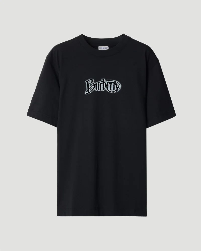 Logo Cotton T-Shirt in Coal