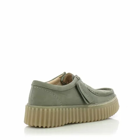 Дамски Ежедневни CLARKS – 26181190 TORHILL BEE LIGHT GREEN NUB — снимка 2