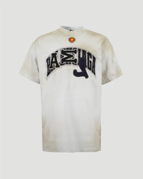 Skater Oversized T-Shirt in Dirty White
