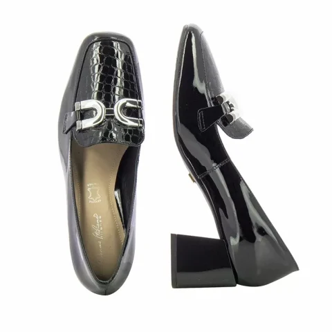 Токчета DONNA ITALIANA – 11373-610-798 VZ SEDA BLACK MA — снимка 4
