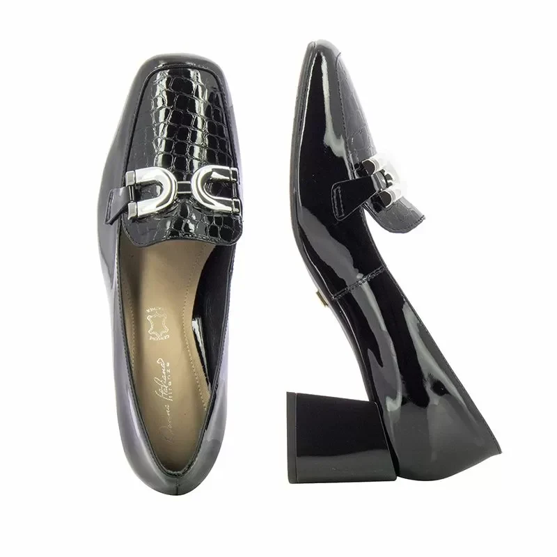 Токчета DONNA ITALIANA – 11373-610-798 VZ SEDA BLACK MA — снимка 4