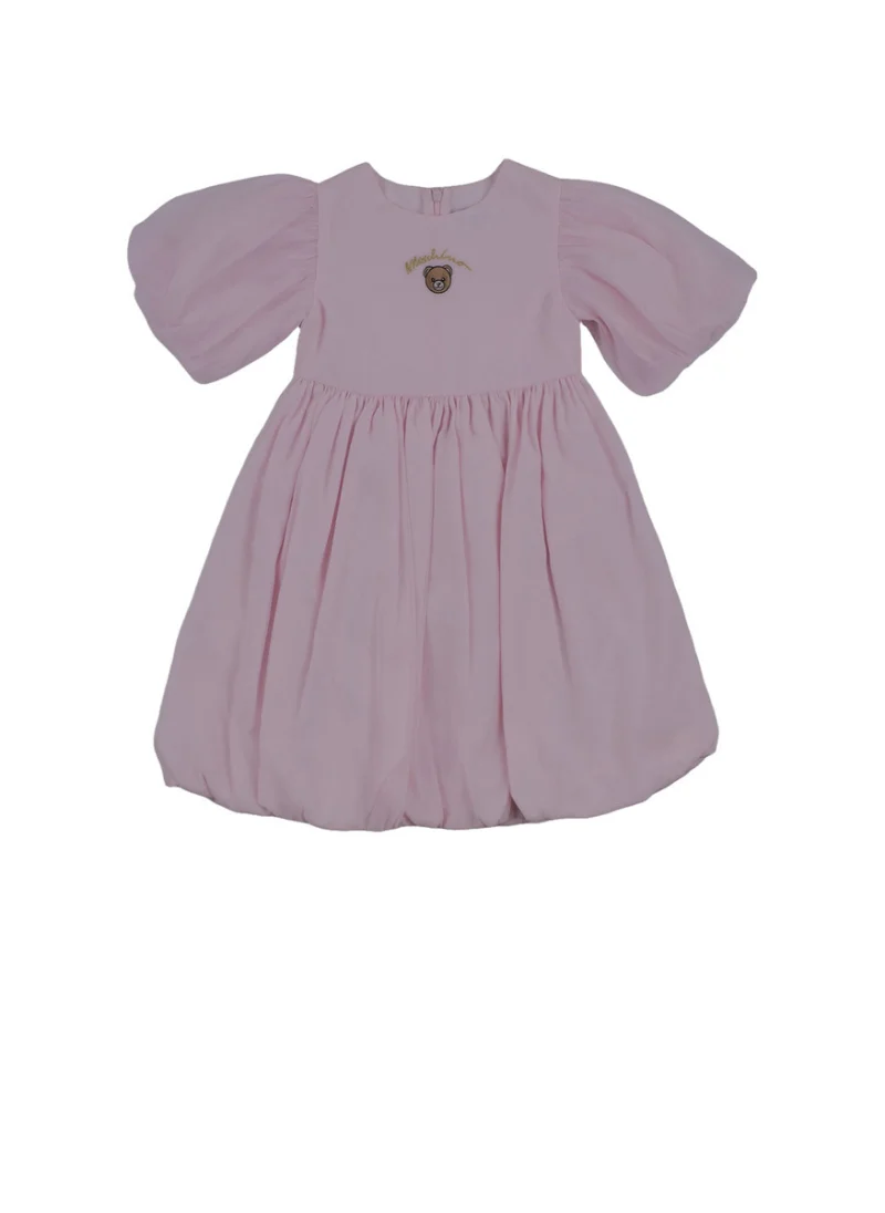 Рокля с бродерия 'Bubble' Moschino Kids