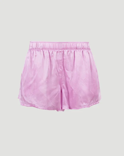Silk Shorts in Pink