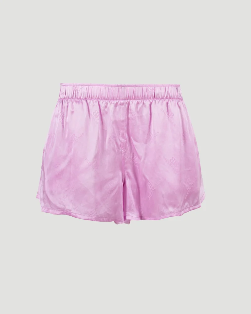 Silk Shorts in Pink