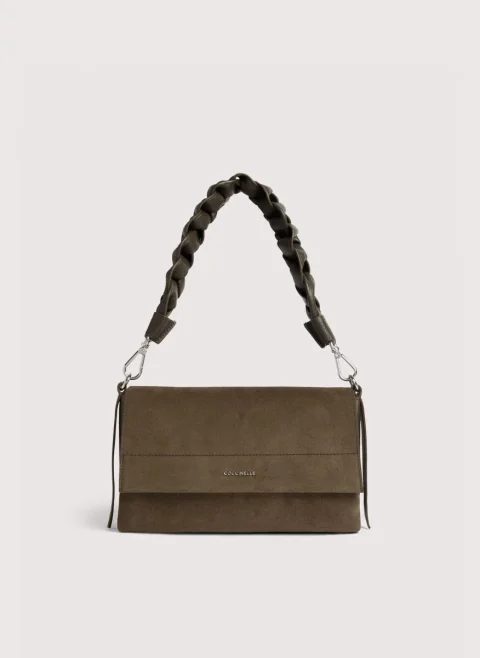 Велурена чанта Coccinelle Boheme Small