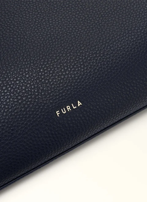 Кожена 'Tote' чанта Furla Ava Ink Blue Ink Blue — снимка 4