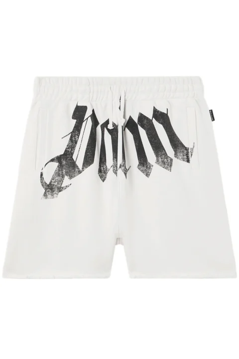 Бермуда Big Waist Logo PMCI02CS26FLE001 0310-off white black