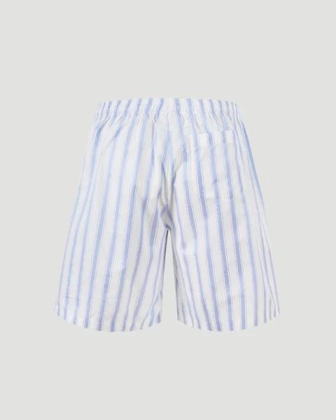 Striped Shorts in Blue and White — снимка 2