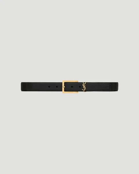 Women's Cassandre Belt in Grained Leather
