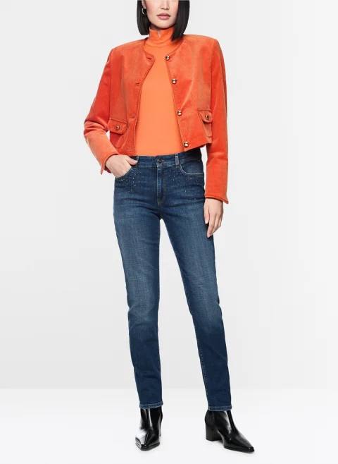 Деним с декоративни кристали 'Silea' Marc Cain Pants — снимка 2