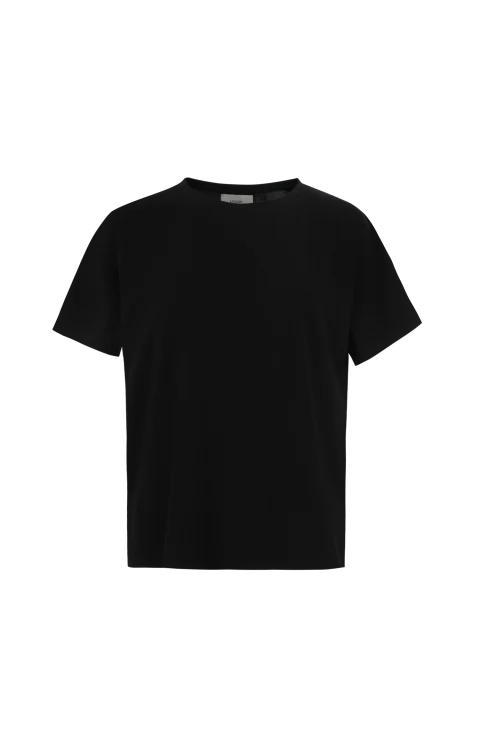 Basiluzzo LDS Boxy Fit T-Shirt in Black