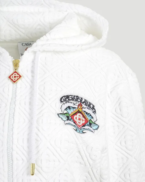 Towelling Monogram Hoodie — снимка 3