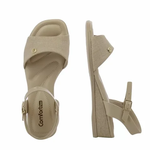 Дамски Сандали На Платформа RAMARIM – 2470404 ALMOND/ALMOND — снимка 5