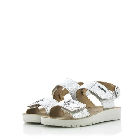 Сандали Момичета GEOX – J15EAA C1007 J SANDAL COSTAREI GI SILVER — снимка 3